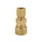 Thrifco Plumbing No. 62R 3/8 Inch x 1/4 Inch Lead-Free Brass Compression Coupling 4401059 - alternate 2